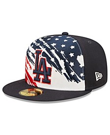 Men's Navy Los Angeles Dodgers 2022 4th of July On-Field 59FIFTY Fitted Hat