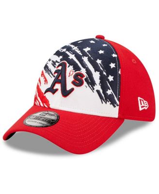 Men's Red Oakland Athletics 2022 4th of July 39THIRTY Flex Hat