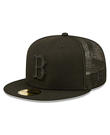 Men's Boston Red Sox Blackout Trucker 59FIFTY Fitted Hat