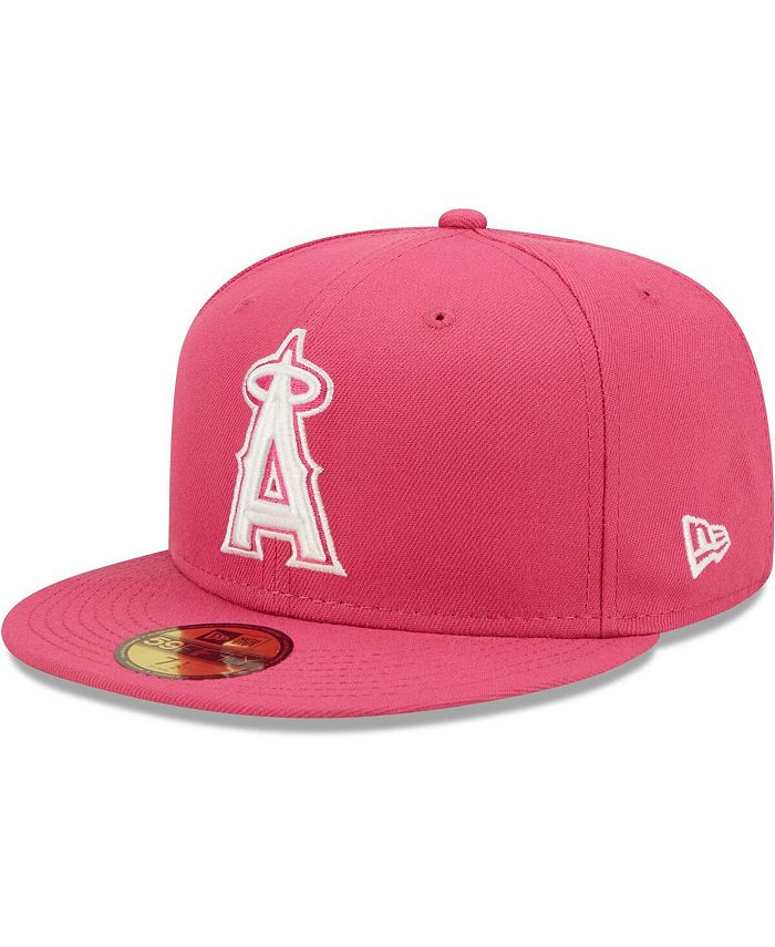 New Era 59FIFTY Los Angeles Angels Of Anaheim Game Authentic Collection On Field Fitted Hat Red - View #3