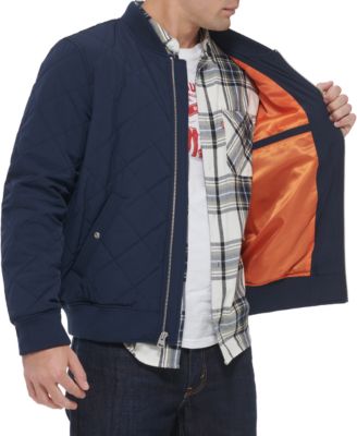 Men's Quilted Fashion Bomber Jacket