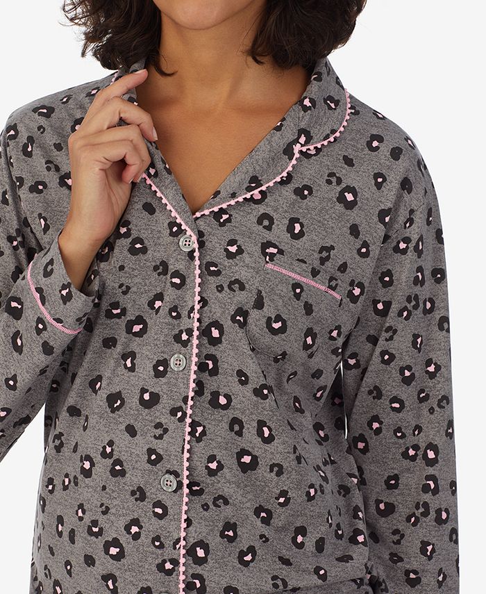 Cuddl Duds Women's Ultra-Soft Printed Notch-Collar Pajama Set & Reviews - All Pajamas, Robes ...