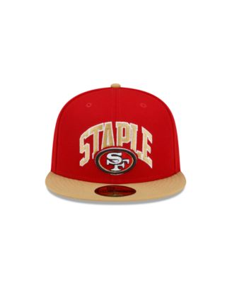 Men's X Staple Scarlet, Gold San Francisco 49ers Pigeon 59FIFTY Fitted Hat