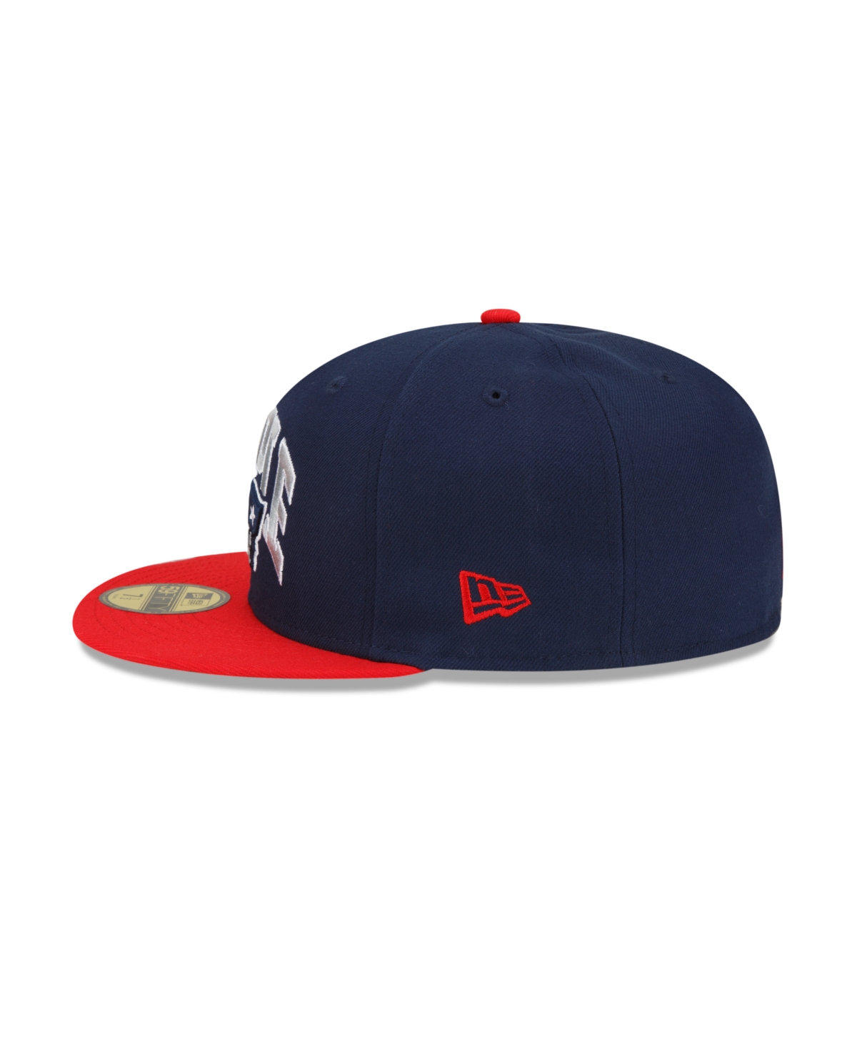 Men's New Era X Staple Red New England Patriots Pigeon 59Fifty Fitted Hat - Red
