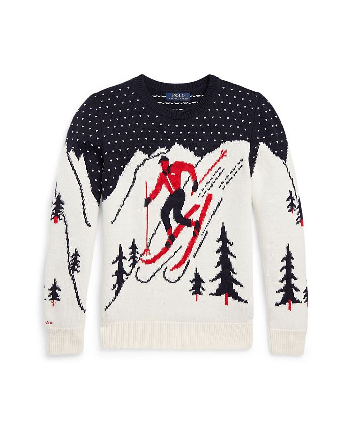 Polo Ralph Lauren Big Boys Skier CottonBlend Sweater Macy's