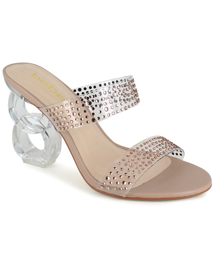 Bebe on sale rhinestone sandals