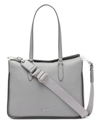 calvin klein grey handbag