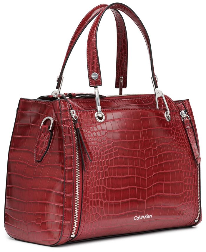 Calvin Klein Triple Compartment Top Zipper Satchel & Reviews