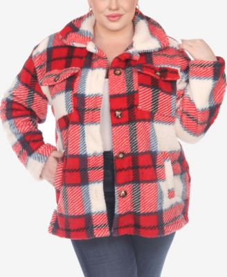 Buffalo plaid plus size jacket online