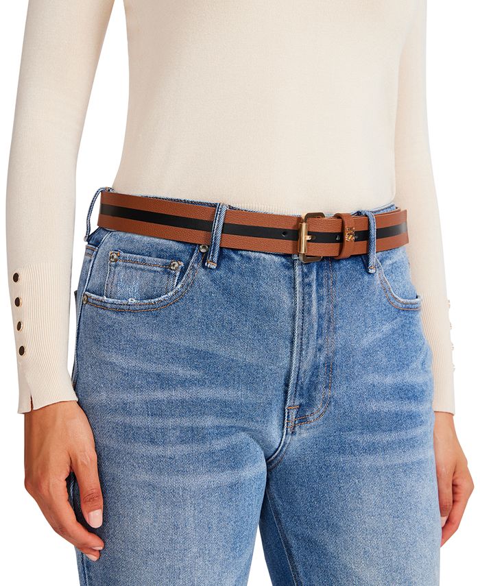 Steve Madden Rafia Pant Belt in Brown