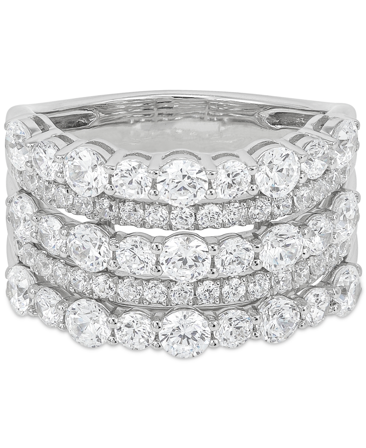 Grown With Love Lab Grown Diamond Multirow Ring (2-1/2 ct. t.w.) in 14k White Gold