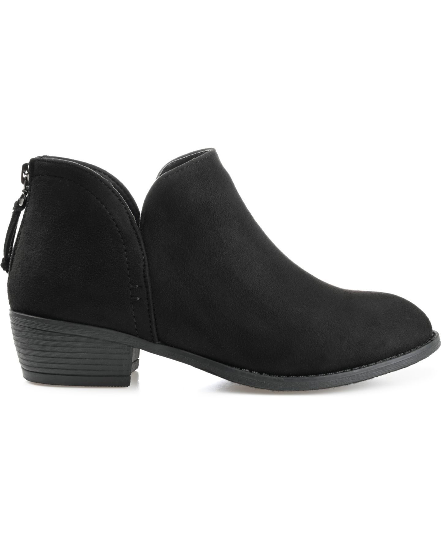 Женские ботинки Journee Collection Livvy Side Split Ankle Booties, цвет: Чёрный — фото 2
