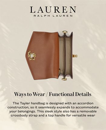 Lauren Ralph Lauren Nappa Leather Small Tayler Crossbody Bag