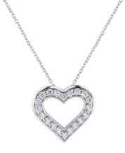 Hearts Lab Grown Diamond Necklaces: Pearl, Diamond, Gold, Layered