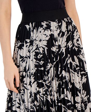 Jupe Femme Alfani – Taille 8 – Motif Floral Paisley Bohème – Violette – Coton