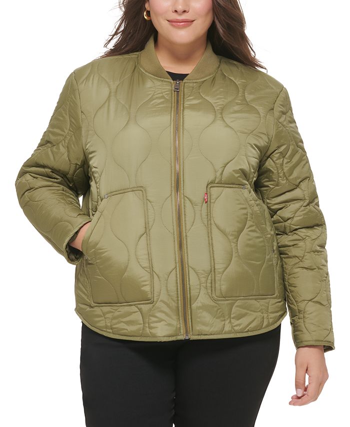 Levi's Trendy Plus Size Onion Quilted Liner Jacket - Macy's