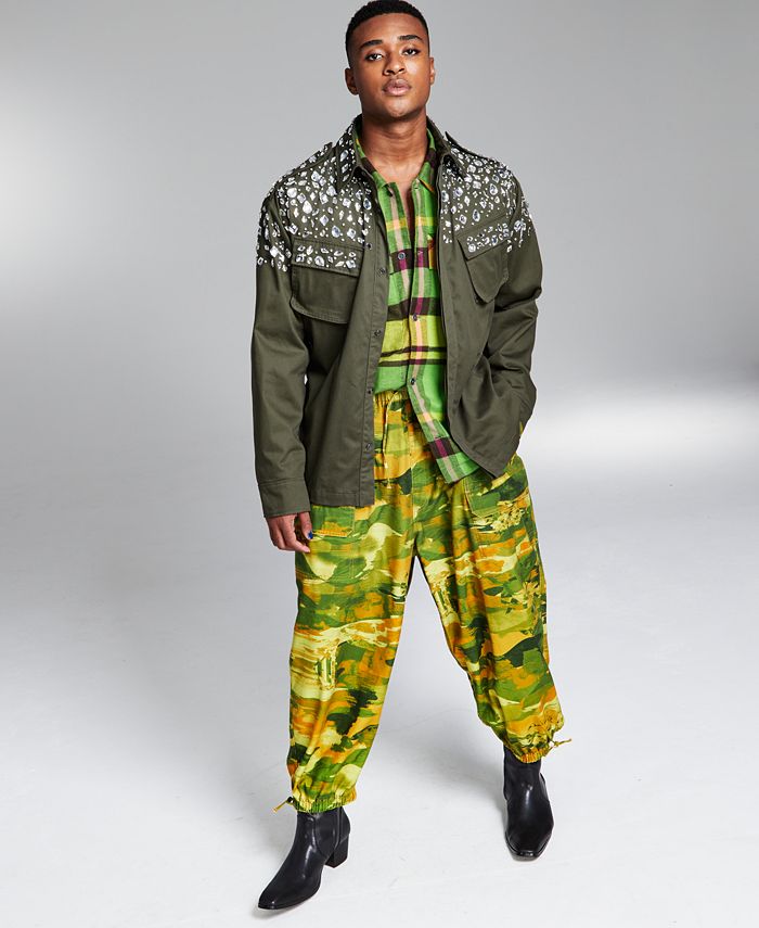And Now This 5:31 by JÉRÔME LAMAAR Men's Crystal Embellished Military ...