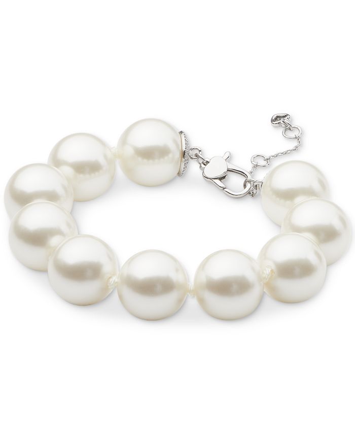 kate spade new york Silver Tone Imitation Pearl Bracelet Macy s