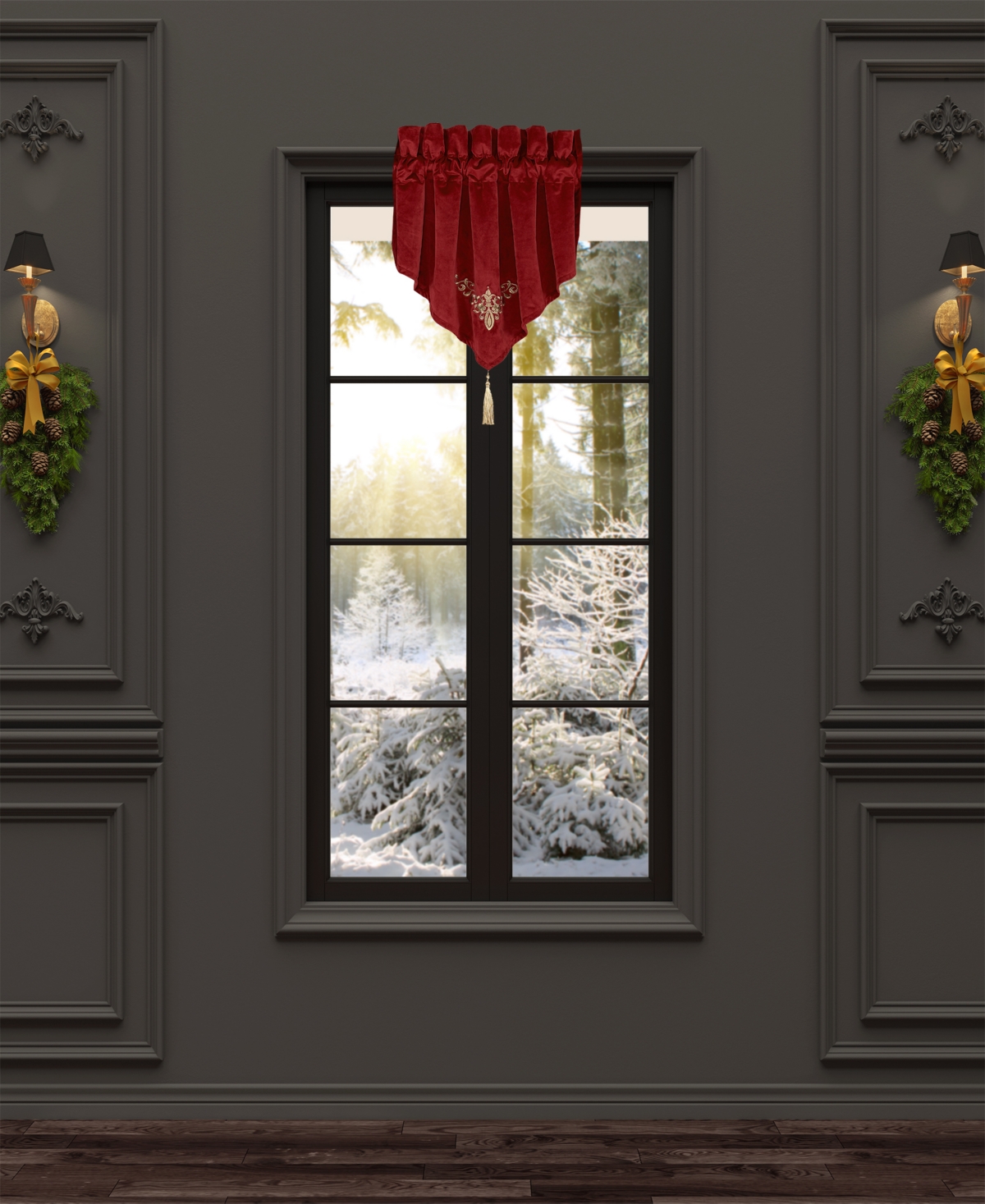 J Queen New York Noelle Ascot Window Valance, 21