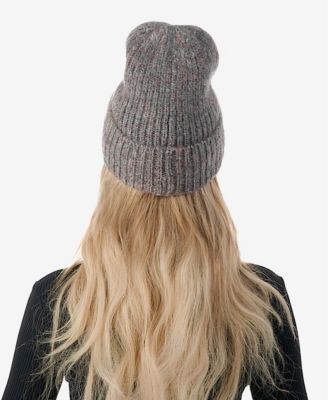 Women's Stretch Ribbed Knit Cuff Beanie