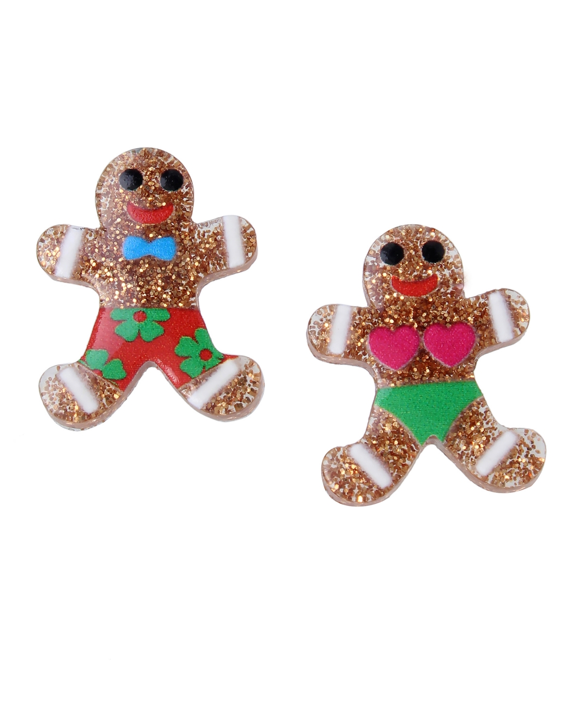 Gingerbread Stud Earrings - Multi