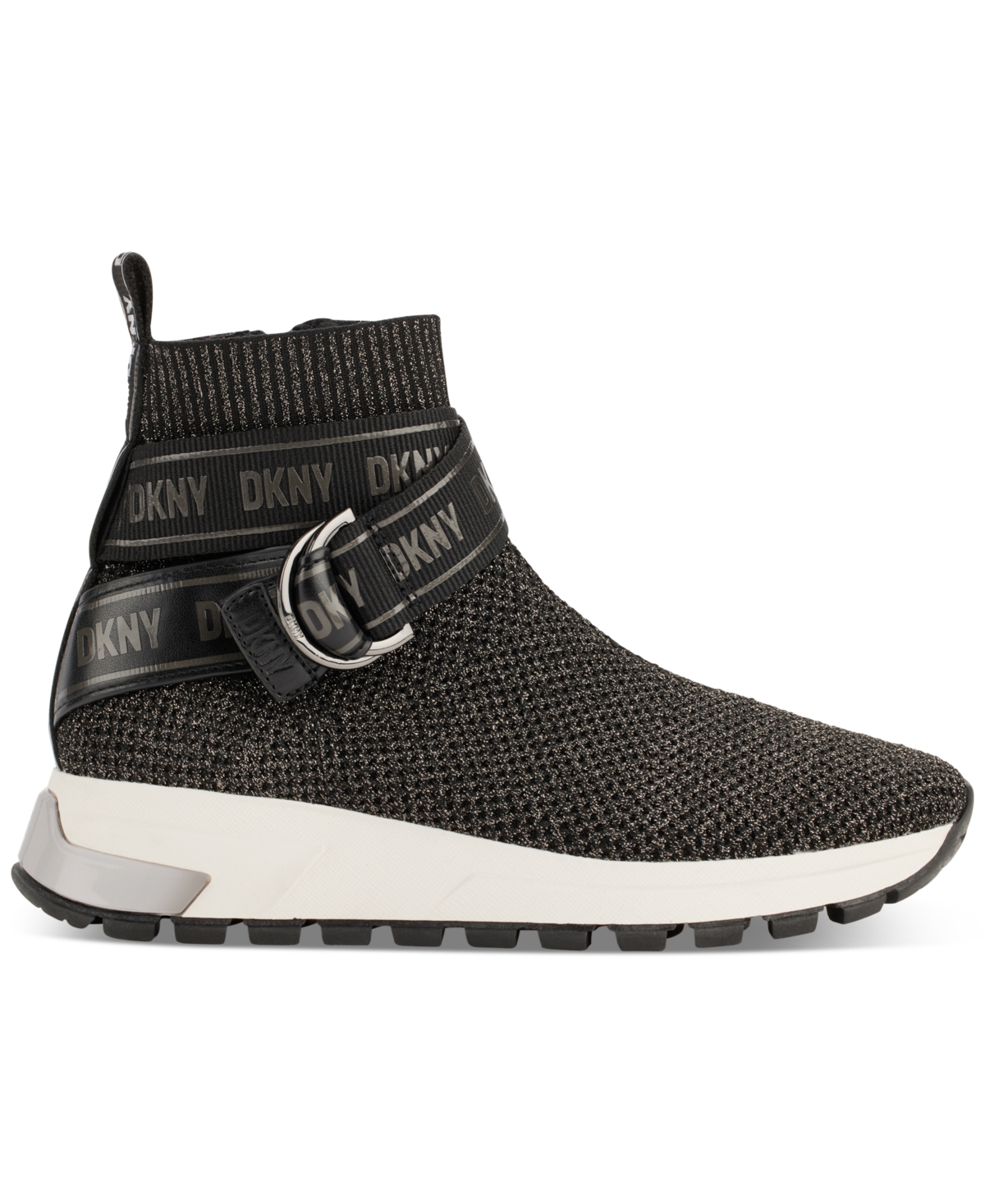 Dkny Women s Miley Stretch Slip on Sock Sneakers In Mushroom