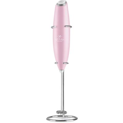 Handheld Milk Frother Stainless Steel Single Whisk with Stand