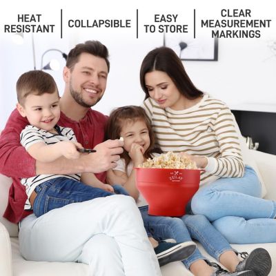Microwave Popcorn Popper - BPA Free Silicone Popcorn Popper Microwave Popcorn Bowl