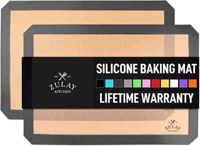  Reusable Non-Stick 2pc Silicone Baking Mat Sheets