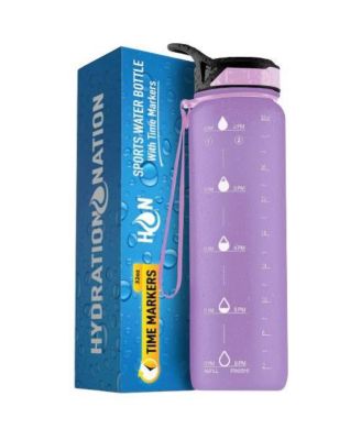 Hydration Nation Water Bottle With Time Marker 32oz