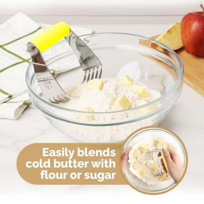 Stainless Steel Dough Blender Pastry Cutter Heavy Duty Blades