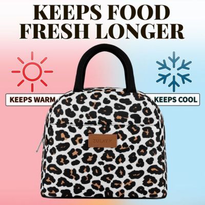 Insulated Tote Lunch Bag With Soft Padded Handles