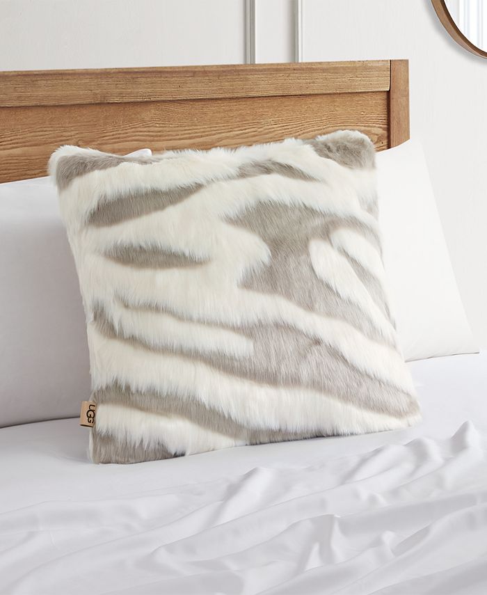 UGG® Shayla Jacquard Faux Fur Decorative Pillow, 20" x 20" & Reviews