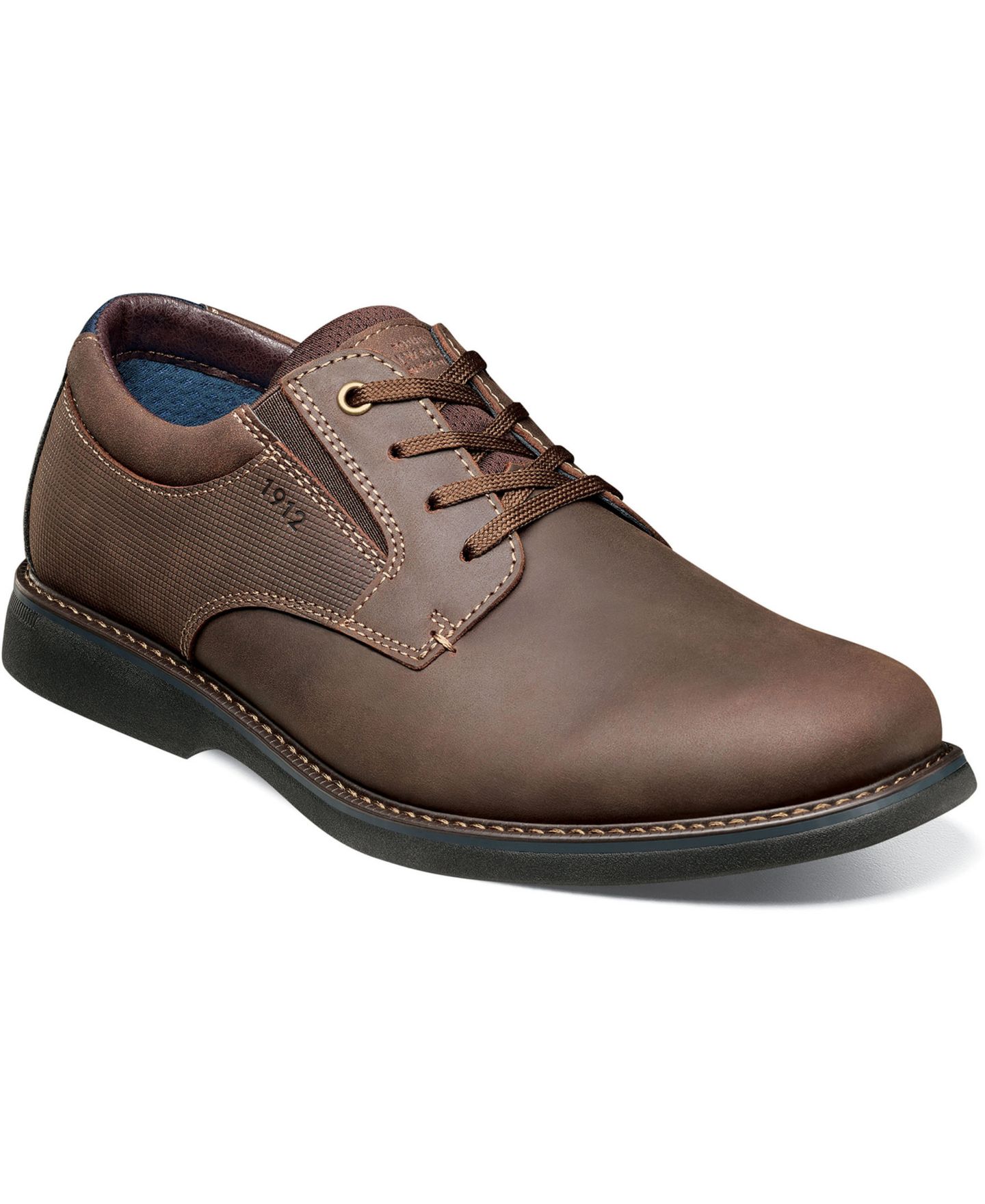 Nunn Bush Men's Otto Plain Toe Oxfords, цвет: Коричневый — фото 1