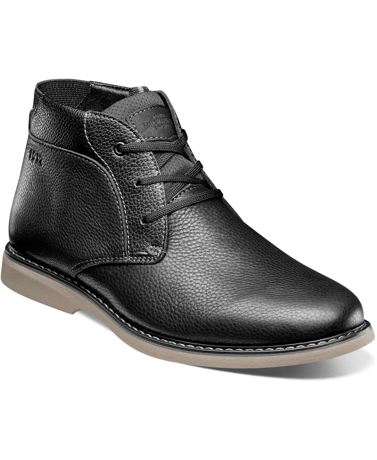 Men's Otto Plain Toe Chukka Boots - Black Tumble