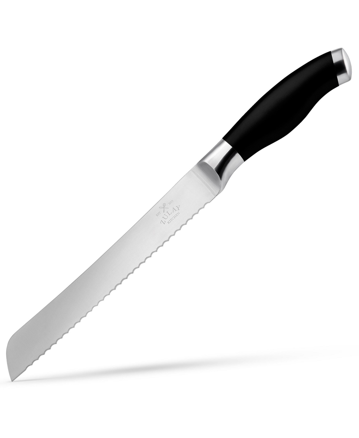 Zulay Kitchen Serrated Bread Knife - Stainless Steel Bread Knife for Homemade Bread, Cake, Bagel