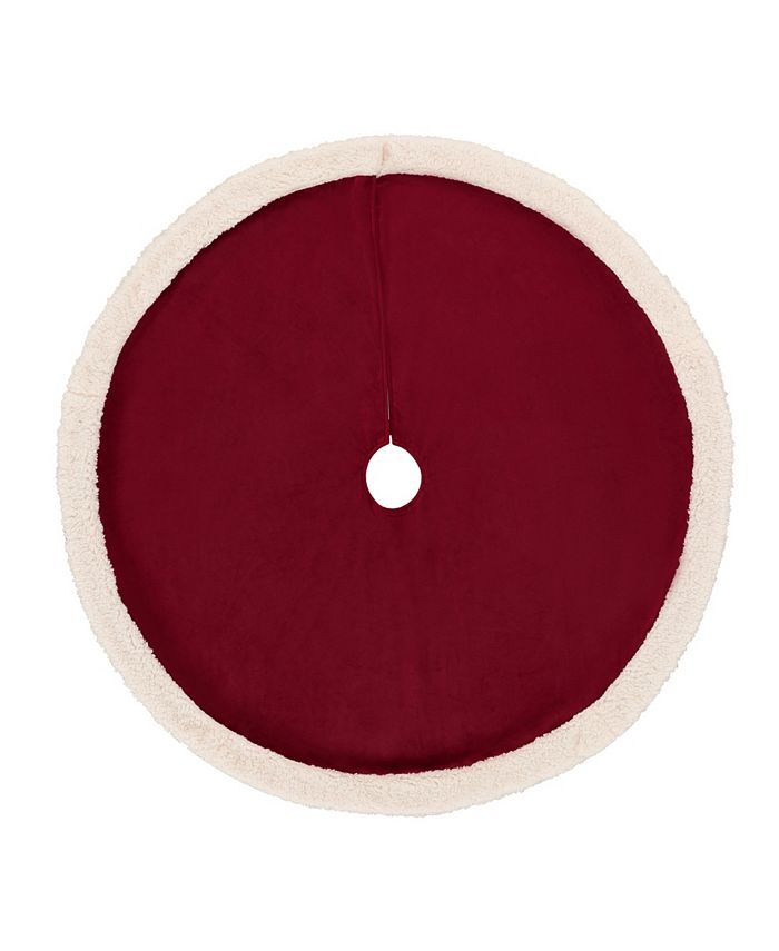 J Queen New York Casey Sherpa Christmas Tree Skirt Macy's