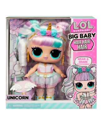 LOL Surprise! Big Baby Hair Hair Hair Doll Unicorn Macy's