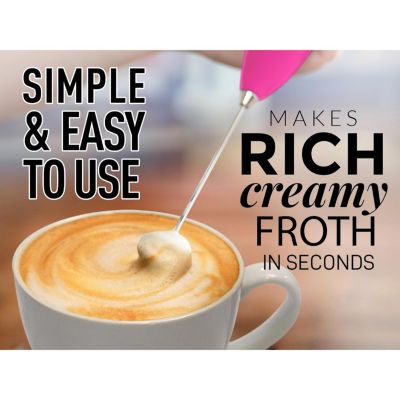 Powerful Milk Frother Wand Ultra Fast Handheld Drink Mixer