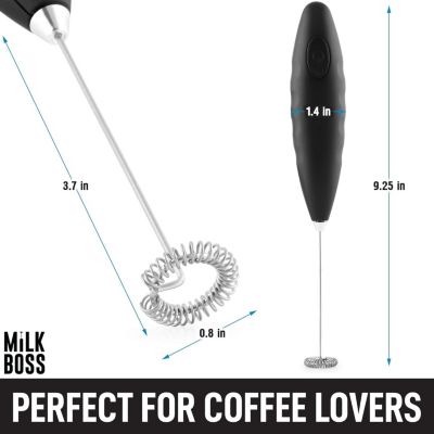 Handheld Electric Coffee Frother Drink Mixer with Batteries Included