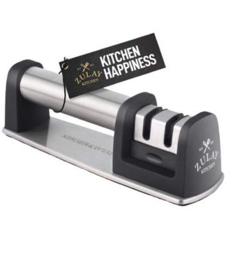 Premium Quality Knife Sharpener for Straight and Serrated Knives Stainless Steel Ceramic and Tungsten