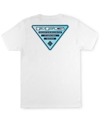 Camicia Da Escursionismo Uomo Columbia PFG Triangle Fill Tech Tee | Manica Corta, Protezione Solare UPF 50, Tessuto Traspirante Omni-Wick