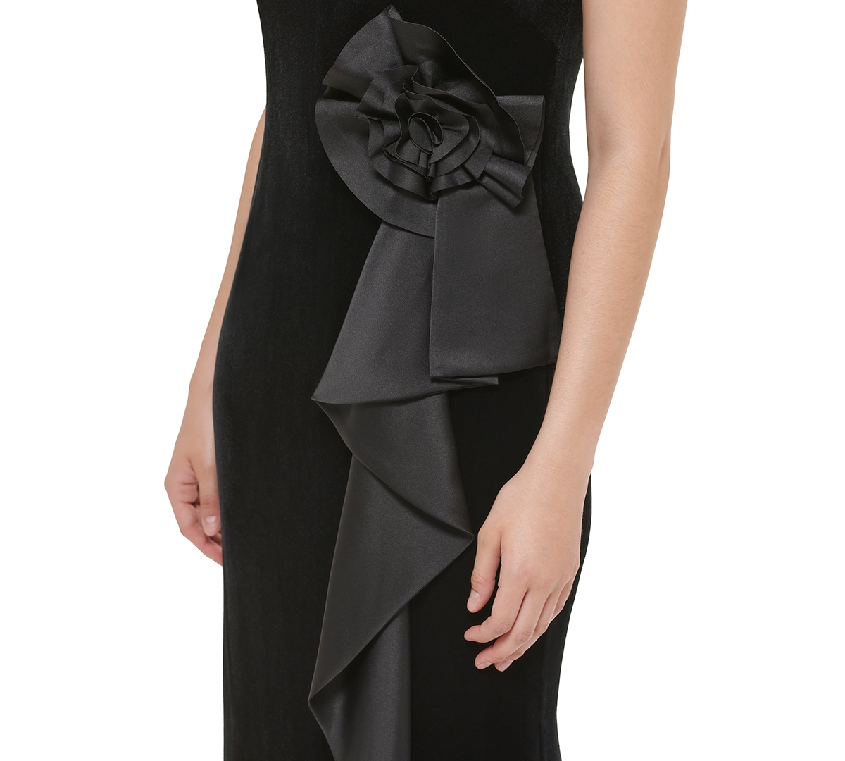 Jessica howard lace bodice bow tie front gown clearance