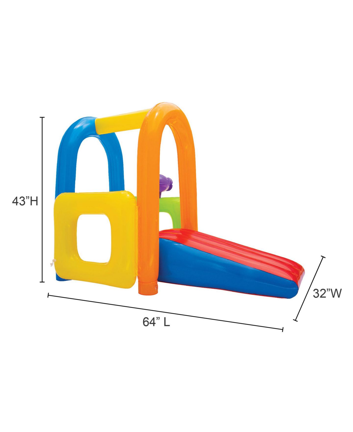 Детская игрушка Banzai Jr. Splash Fun Inflatable Water Park with Slide & Water Cannon, Ages 18 Months+ — фото 4