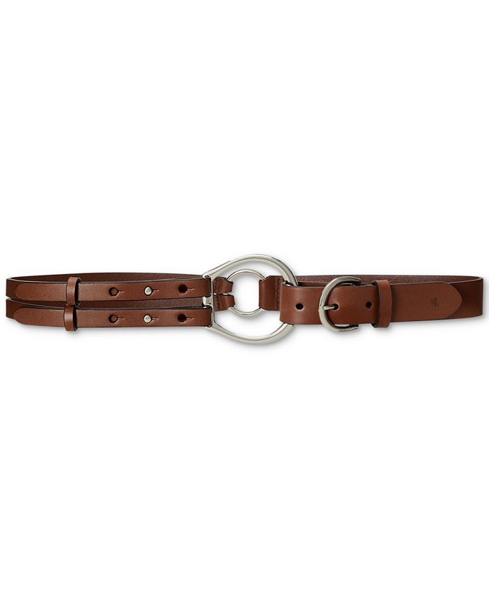 Ralph Lauren Collection Tri Strap O-Ring Belt