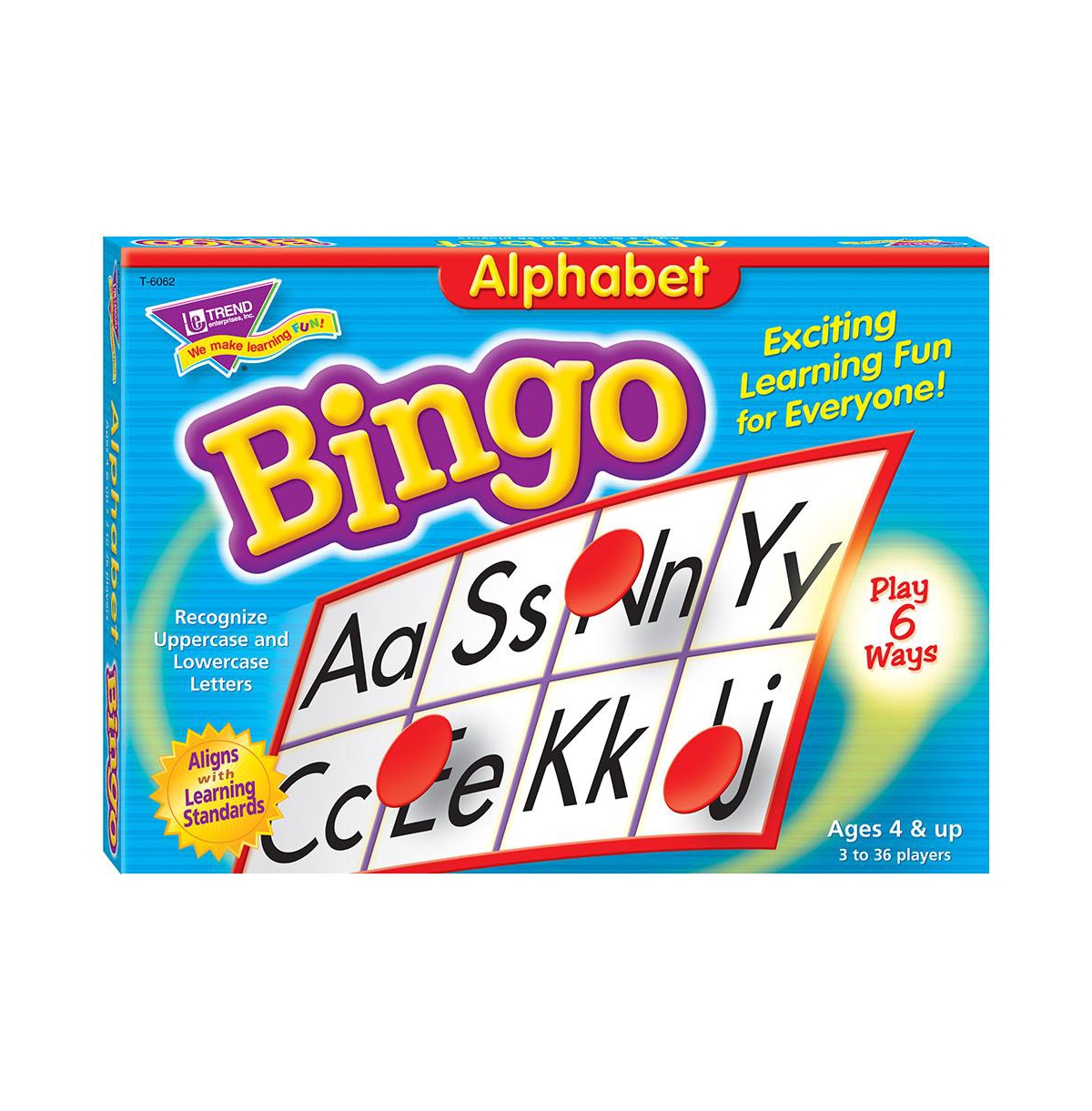 Trend Enterprises Kids' , Inc. Alphabet Bingo Games, 4" X 2" In Multi