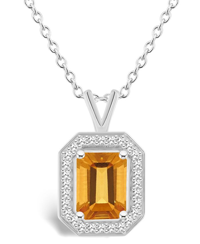 Macys deals citrine necklace