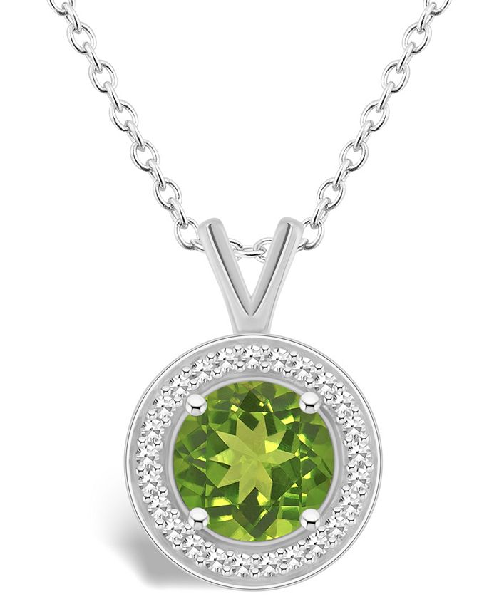 Macys peridot sales necklace