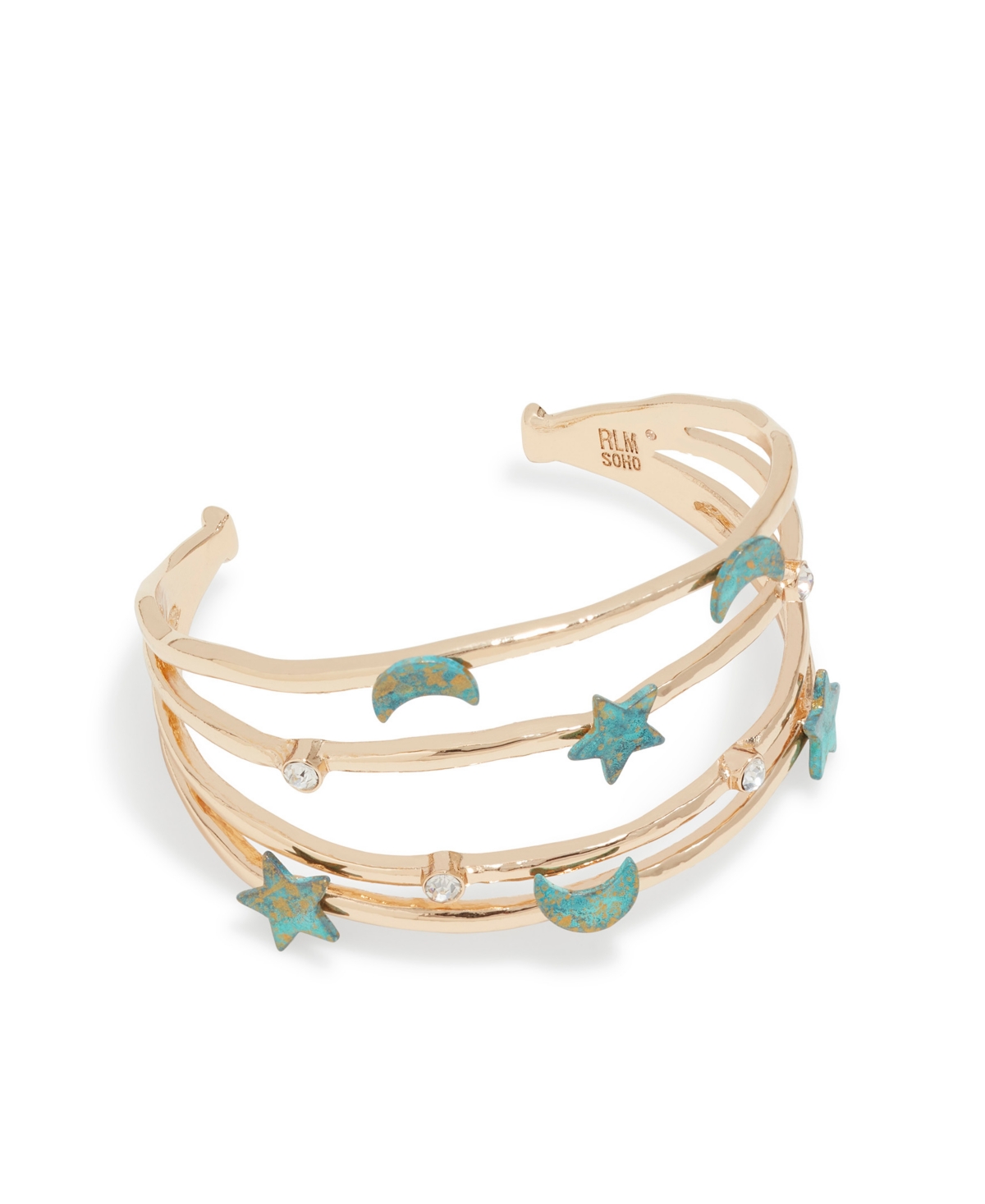 Women's Celestial Patina Wire Cuff Bracelet - Green Patina