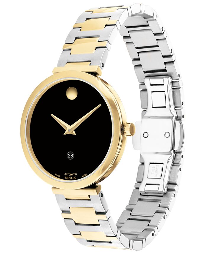 Movado Women's Museum Classic Swiss Automatic Silver-Tone Stainless ...